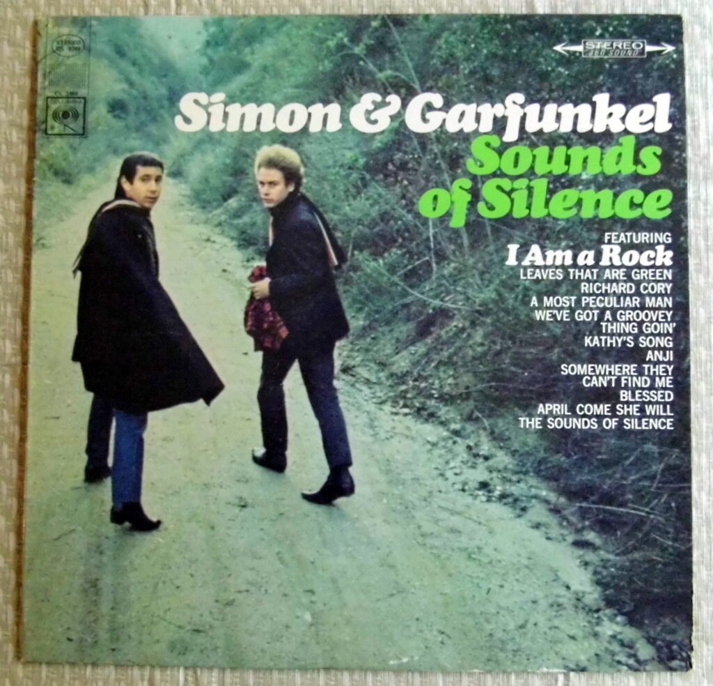 Vintage Record Collection: Simon & Garfunkel 'Sounds of Silence', Columbia Records, Copyright 1965